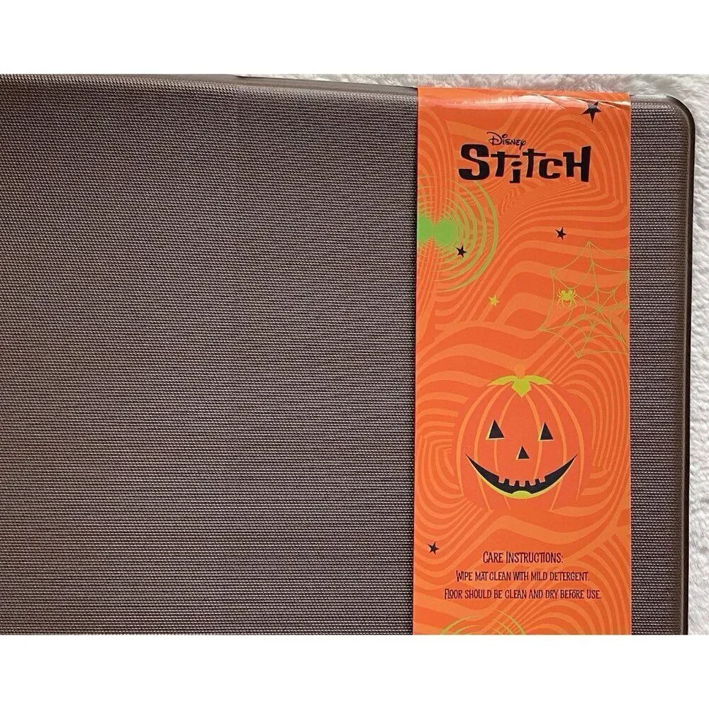 Disney Stitch And Angel Anti Fatigue Kitchen Mat 18 X 30” Halloween Ghosts‎ NEW
